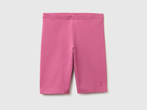 Stretch cotton short leggings - ucb_image_FS