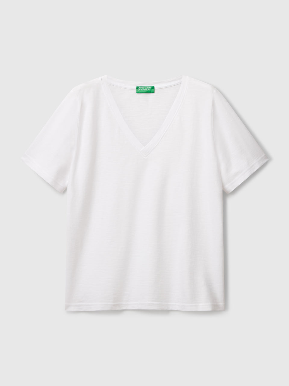 T-shirt decote em V em algodão flamé - ucb_image_FS