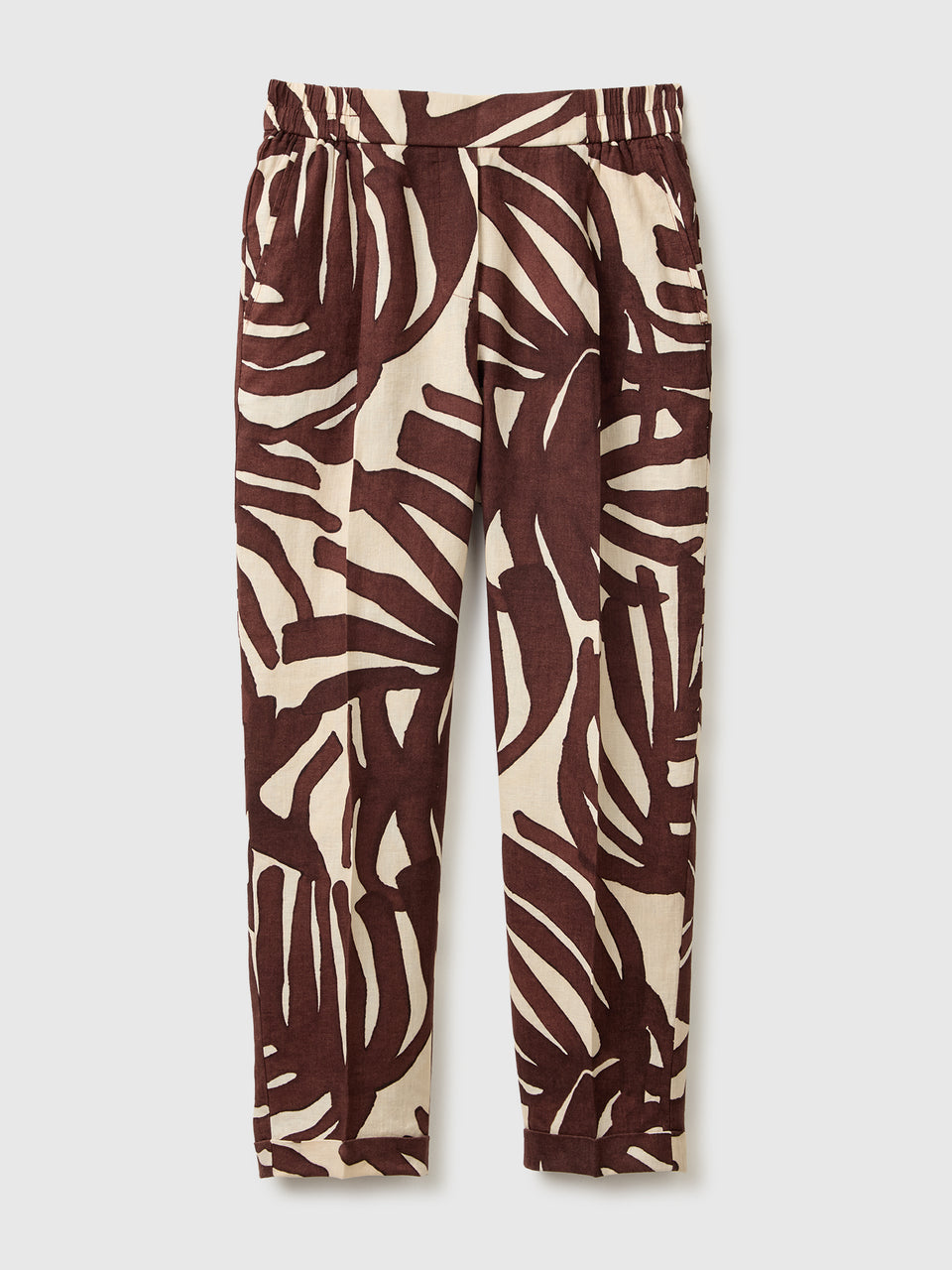 Joggers estampados em linho puro - ucb_image_FS