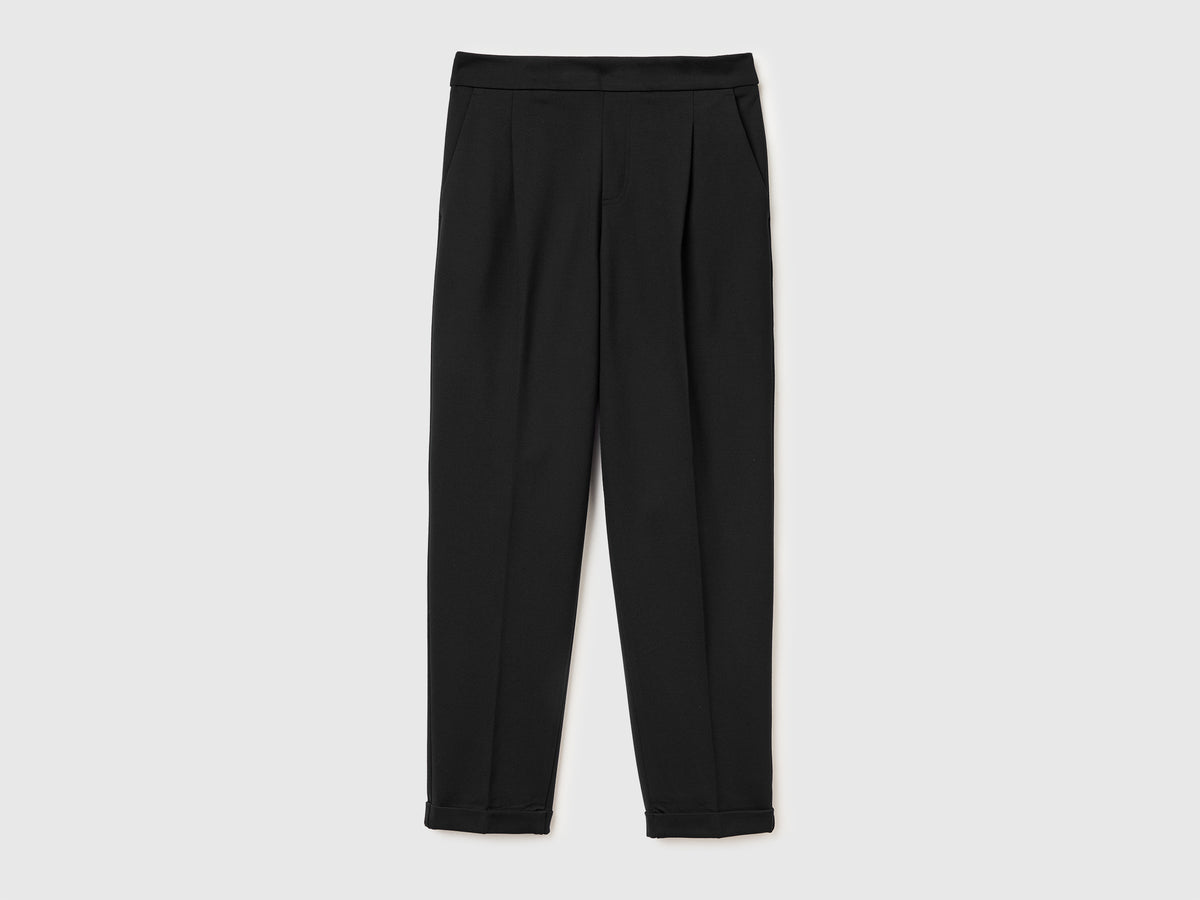Regular fit trousers with crease - ucb_image_FS