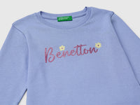 T-shirt in organic cotton with glittery logo - ucb_image_DS1