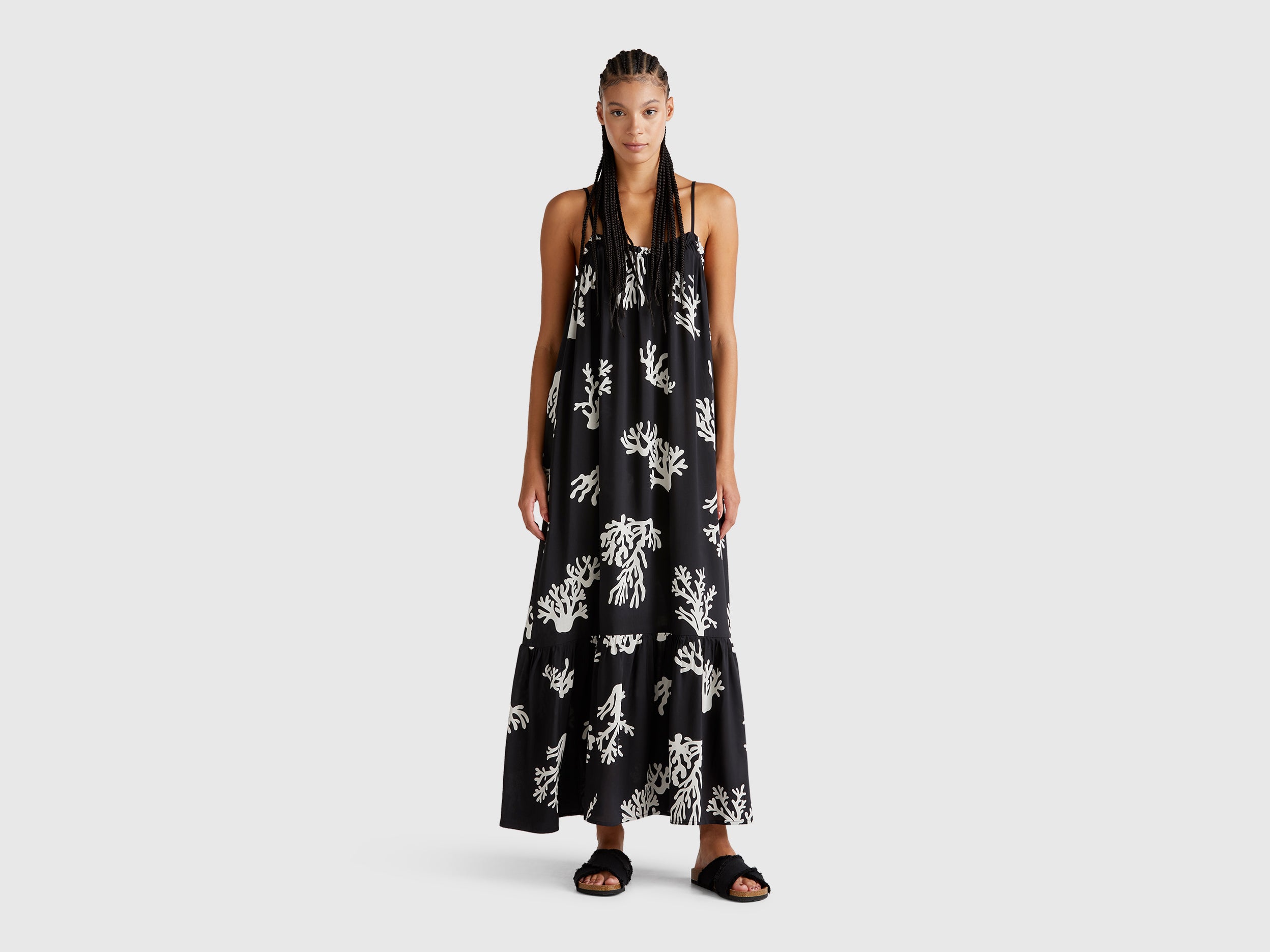 Vestido de praia com estampa de corais - ucb_image_F