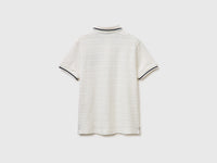 Striped polo shirt with patch - ucb_image_BS