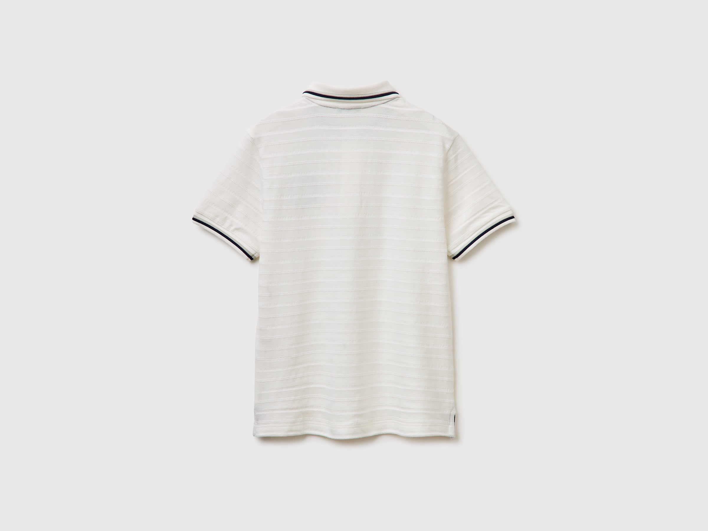 Striped polo shirt with patch - ucb_image_BS