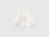 T-shirt em algodão quente com folhos - ucb_image_FS