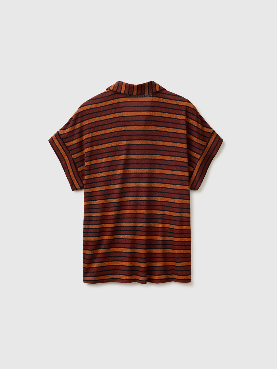 T-shirt às riscas com gola tipo polo - ucb_image_BS