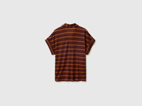 T-shirt às riscas com gola tipo polo - ucb_image_BS