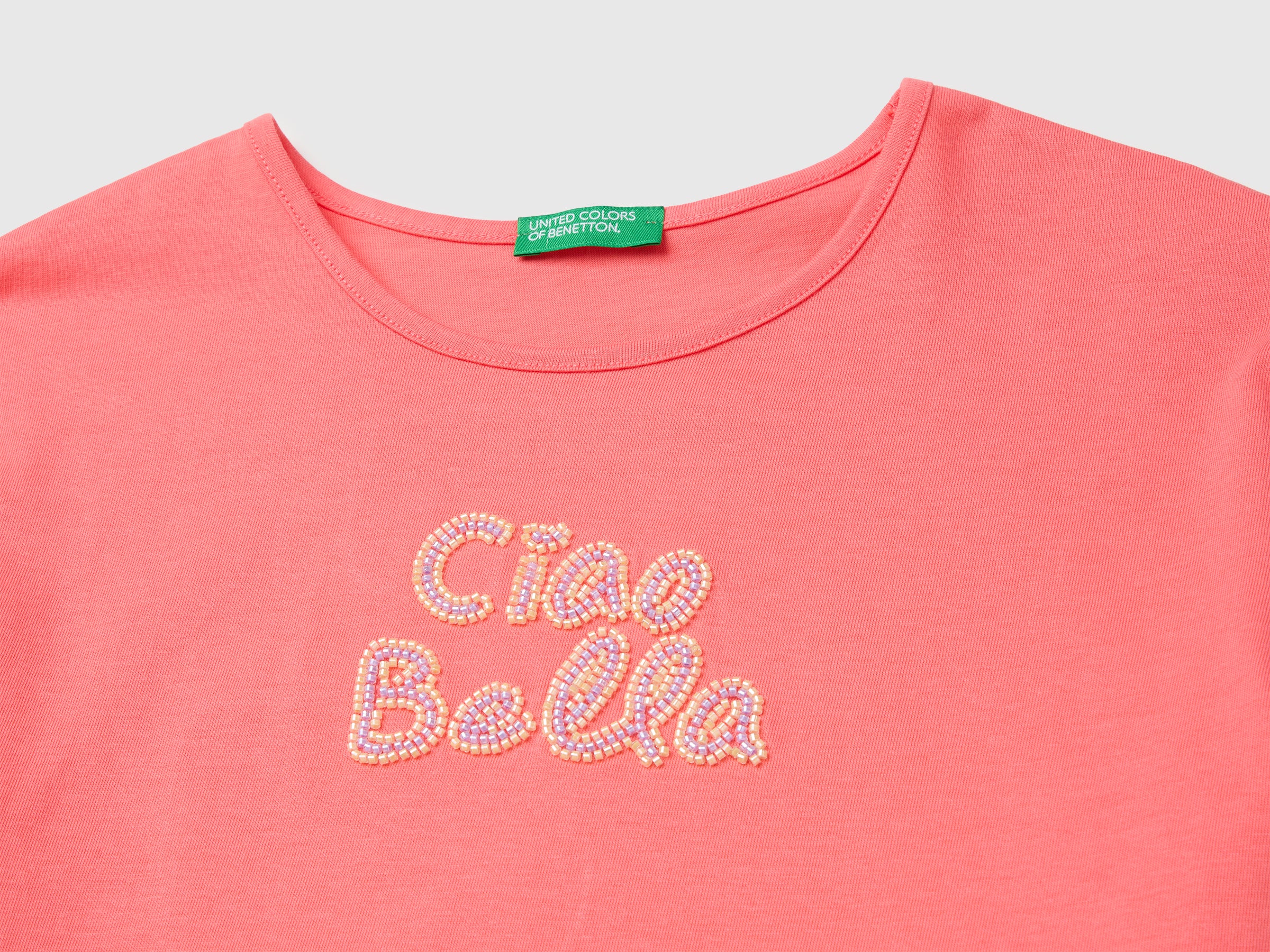 T-shirt with print and beads - ucb_image_DS1