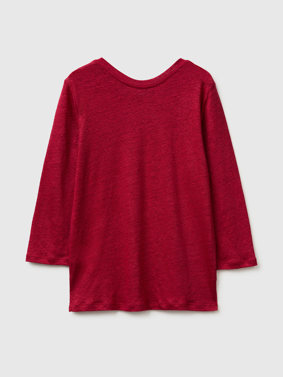Boat-neck T-shirt in pure linen - ucb_image_BS