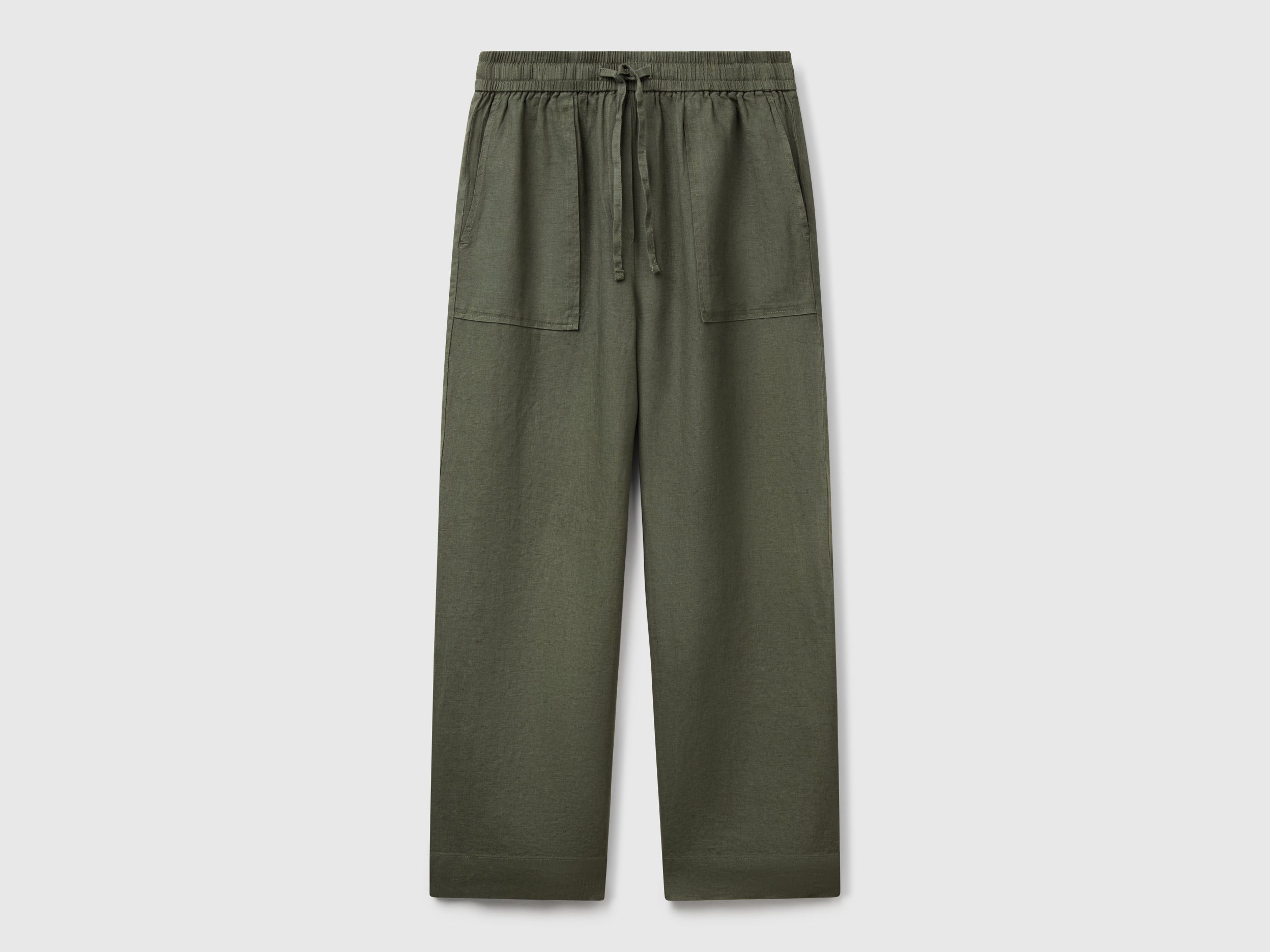 Trousers in pure linen with elastic - ucb_image_FS