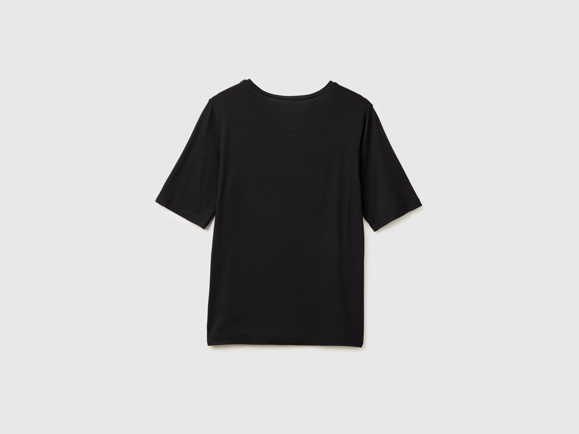 T-shirt em mistura de seda - ucb_image_BS