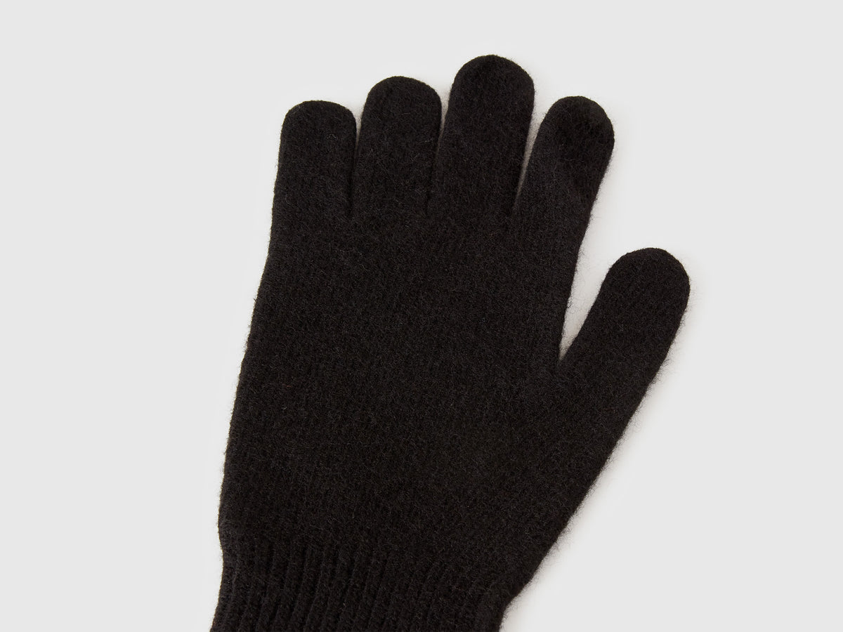 Luvas pretas em pura lã Merino - ucb_image_DS1