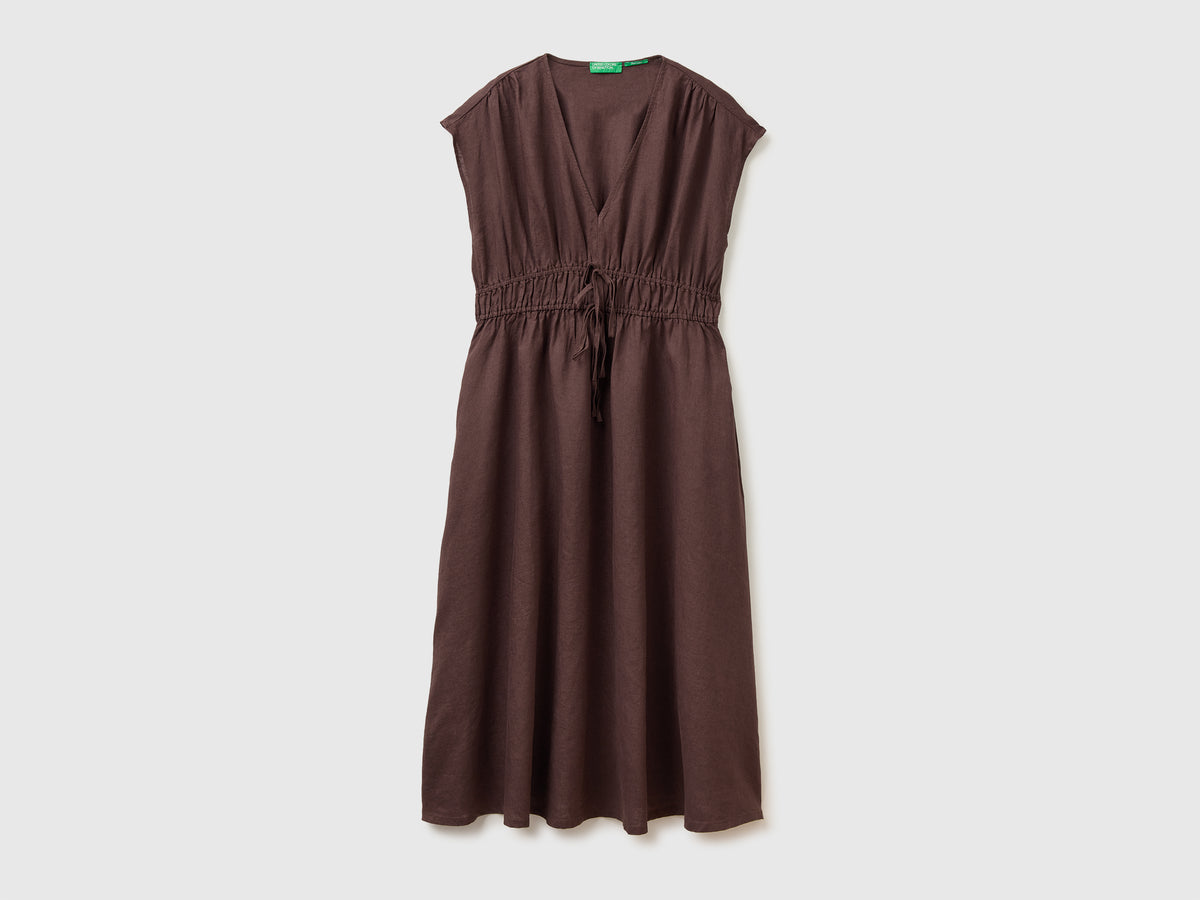 Vestido evasé em linho puro - ucb_image_FS
