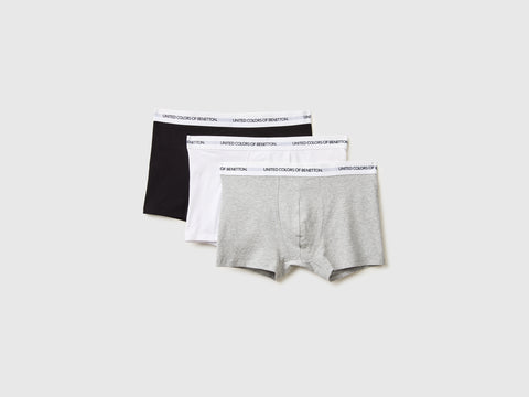 Set of three boxers in stretch organic cotton - ucb_image_FS