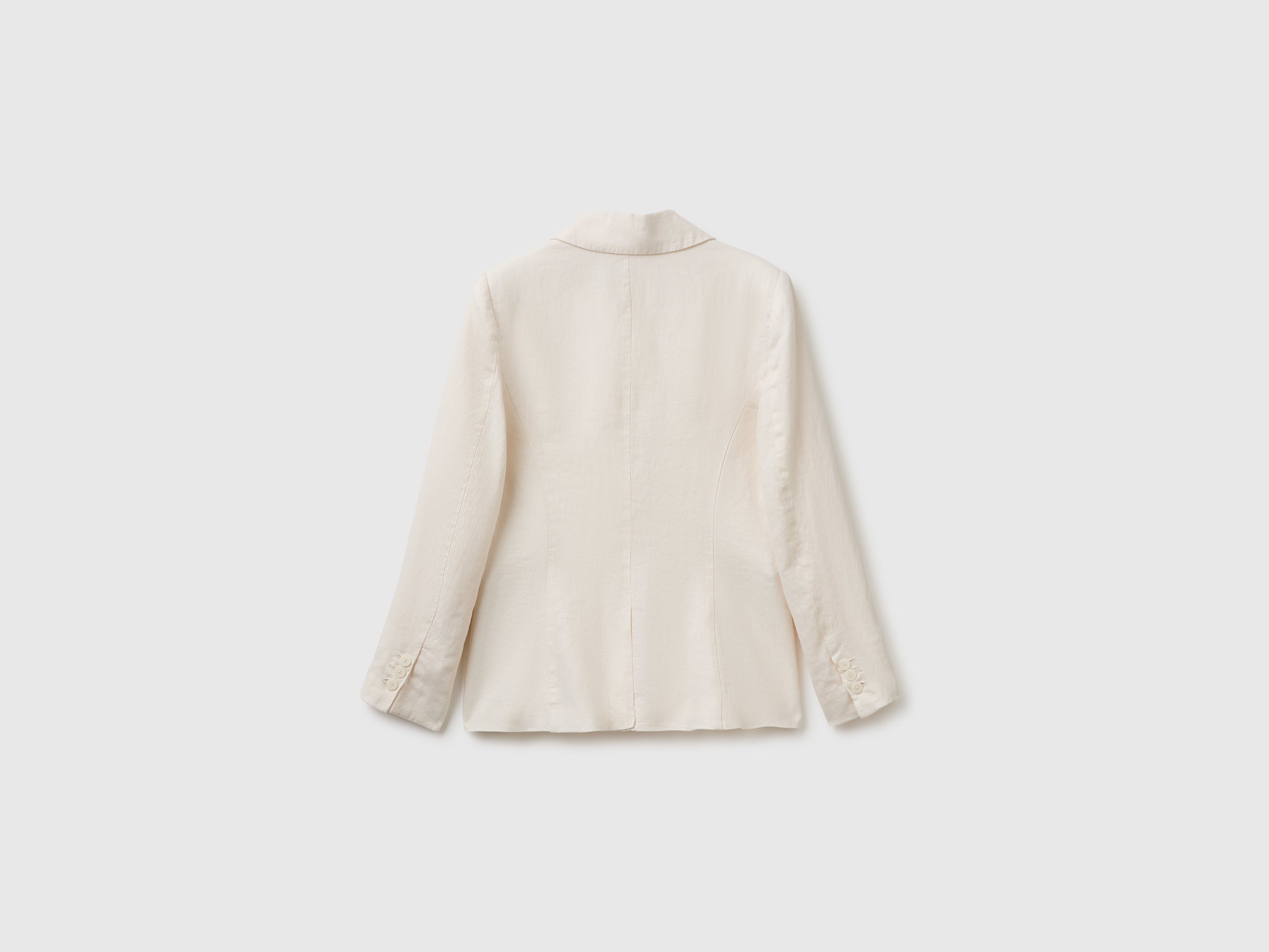 Blazer de abotoadura simples em linho puro - ucb_image_BS