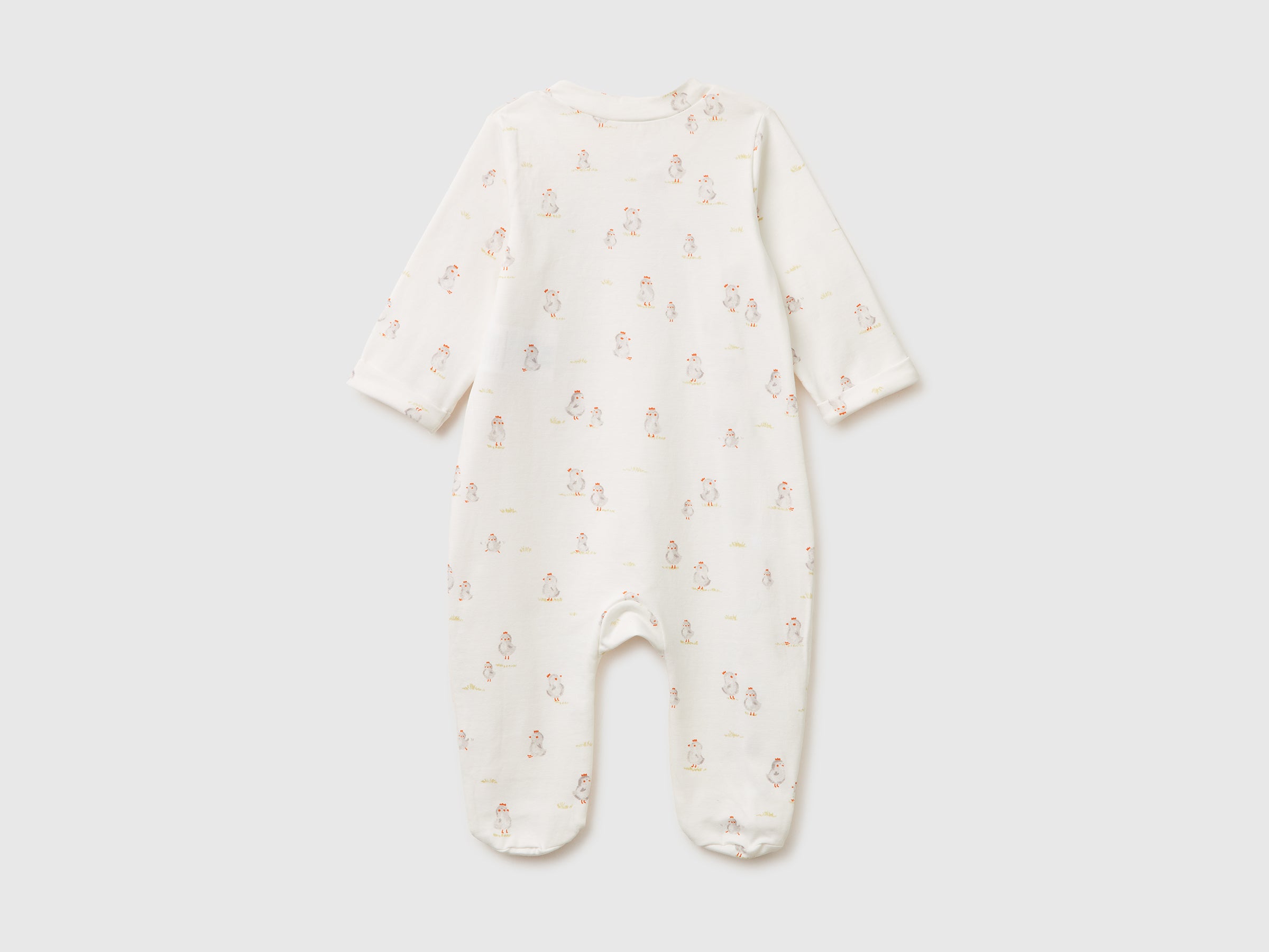 Patterned onesie in stretch organic cotton - ucb_image_BS