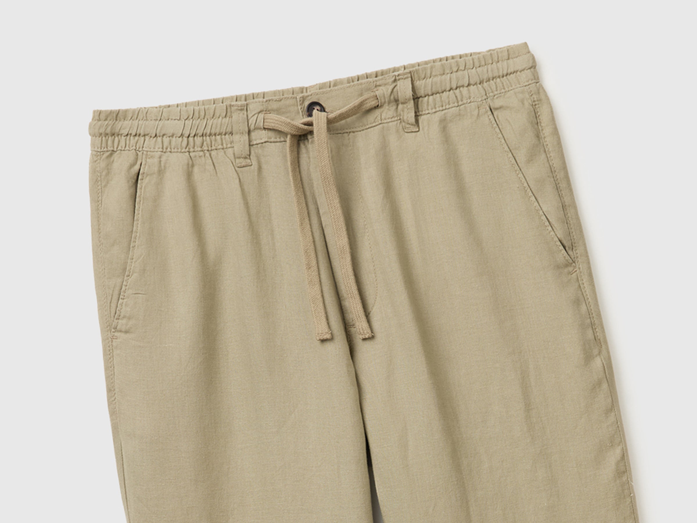 Pure linen drawstring trousers - ucb_image_FY