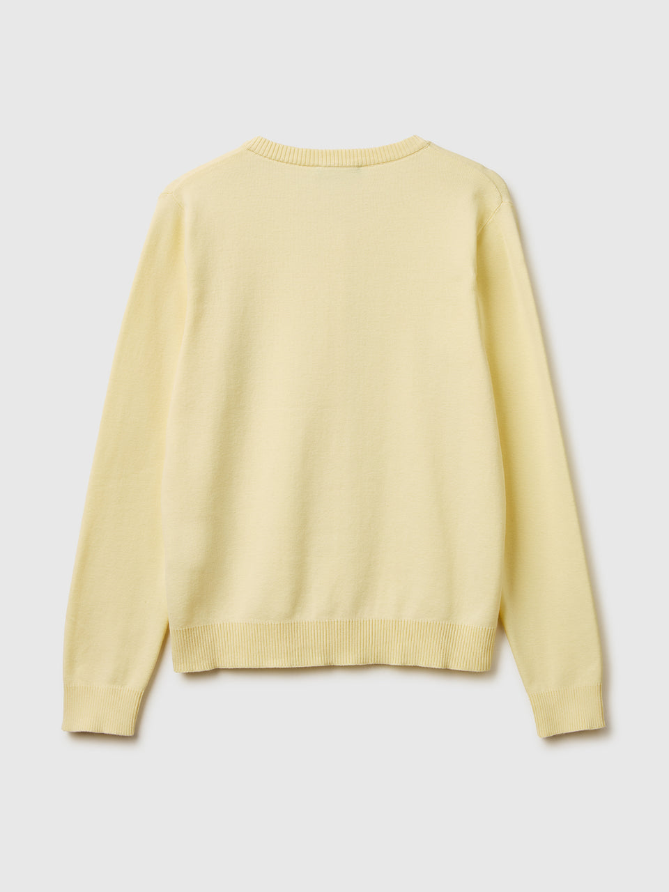 Cardigã amarelo claro em algodão tricot - ucb_image_BS
