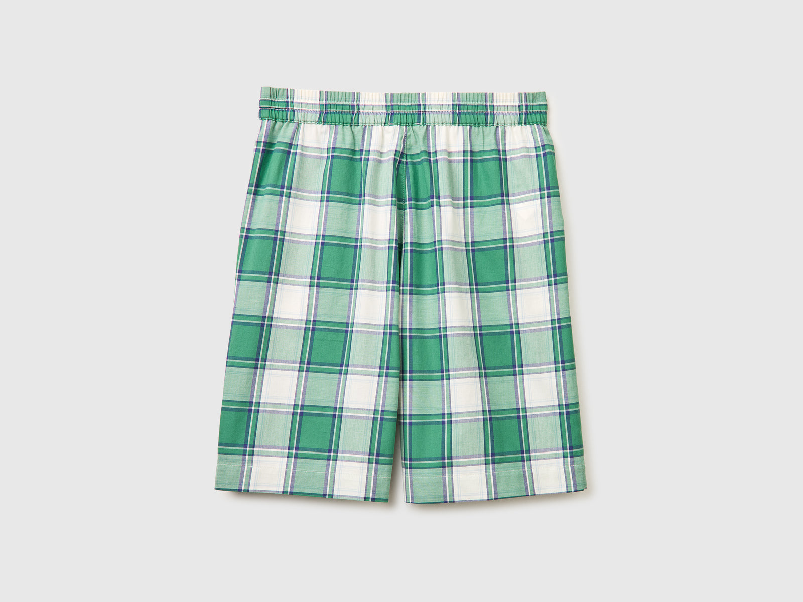 Checked Bermuda shorts with drawstring - ucb_image_BS