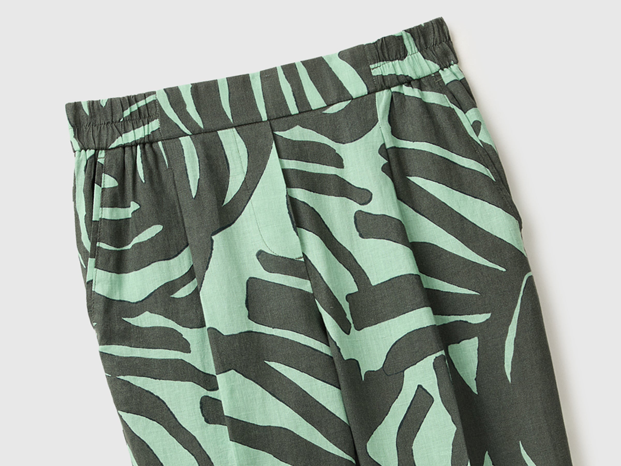 Joggers estampados em linho puro - ucb_image_FY