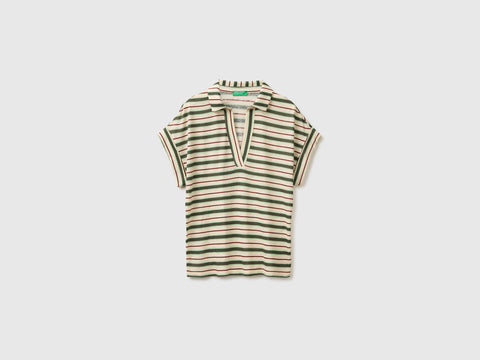 Striped polo-neck T-shirt - ucb_image_FS