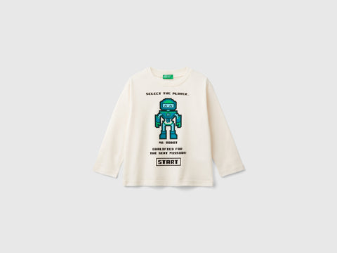T-shirt com estampa em algodão quente orgânico - ucb_image_FS