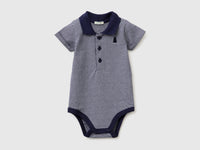 Polo onesie in stretch cotton - ucb_image_FS