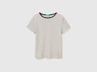 T-shirt de gola redonda às riscas - ucb_image_FS