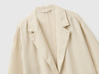 Blazer de abotoadura simples em 100% linho - ucb_image_FY