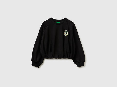 Oversized sweatshirt with jewel patch - ucb_image_FS