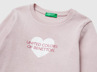 T-shirt in organic cotton with glittery logo - ucb_image_DS1