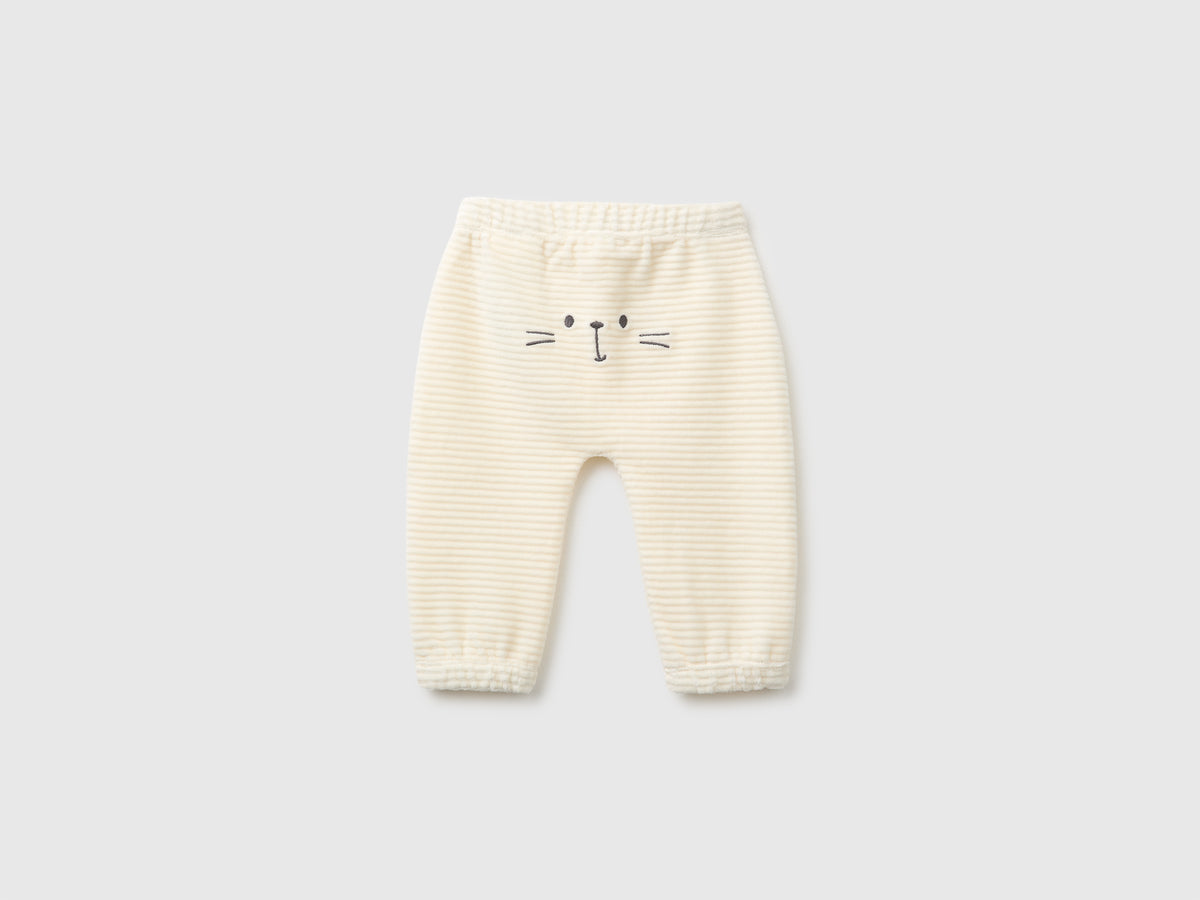 Calças em chenille com bordado atrás - ucb_image_BS