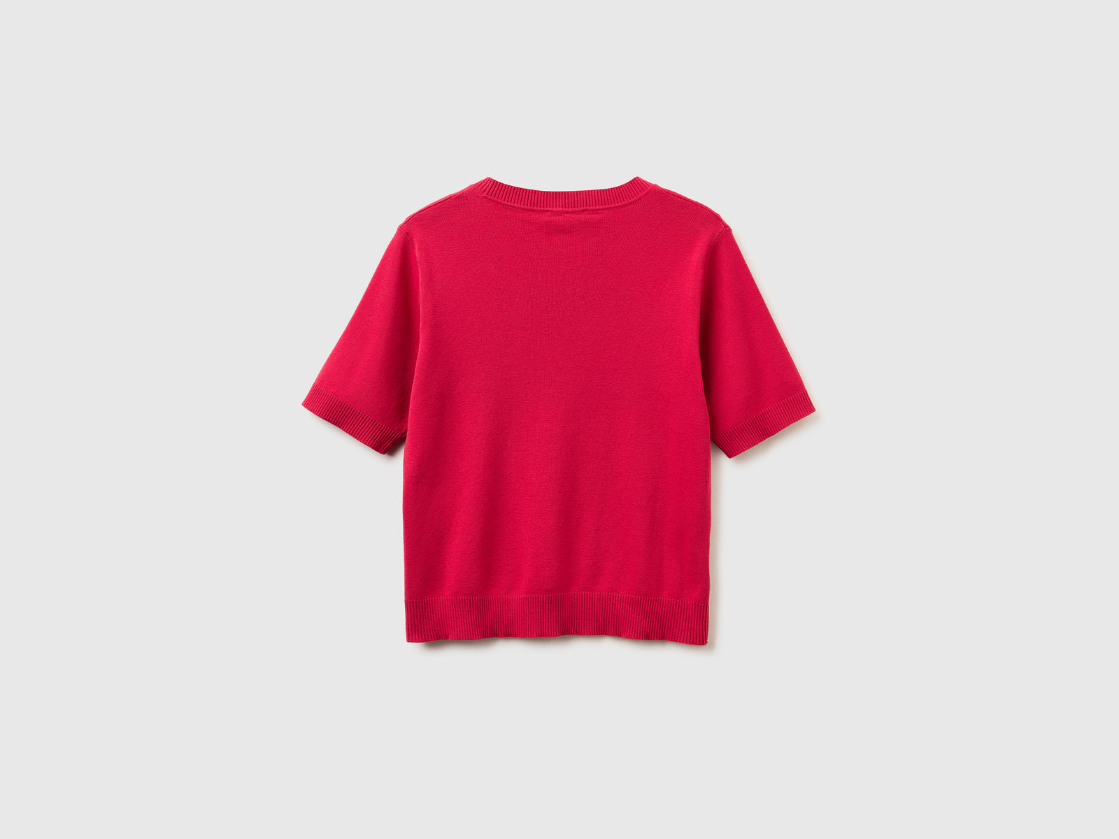 Strawberry red short sleeve sweater - ucb_image_BS