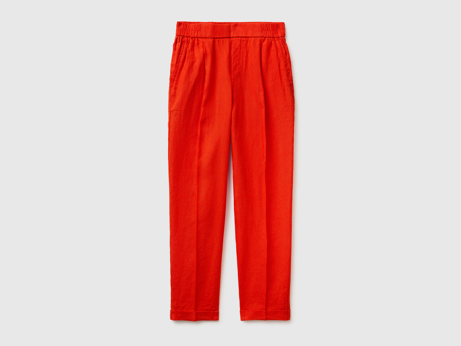 100% linen cigarette trousers - ucb_image_FS