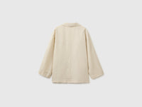 Blazer de abotoadura simples em 100% linho - ucb_image_BS