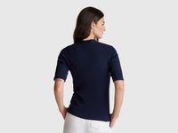 T-shirt slim fit em algodão de fibra longa - ucb_image_B