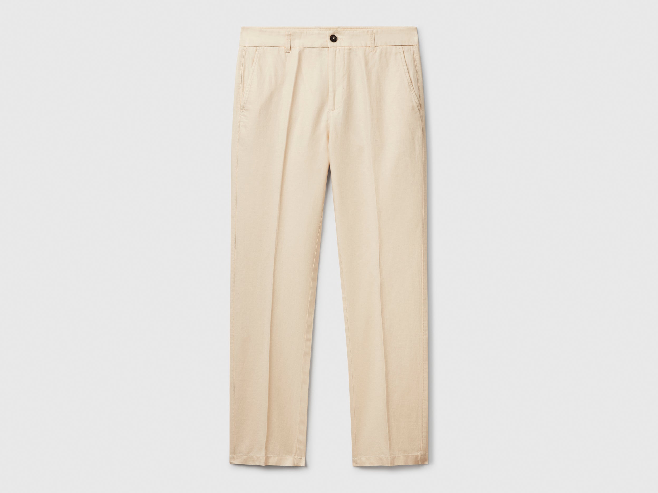 Chinos slim fit em mistura de linho - ucb_image_FS