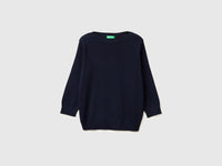 Camisola azul-escuro com decote à barco - ucb_image_FS