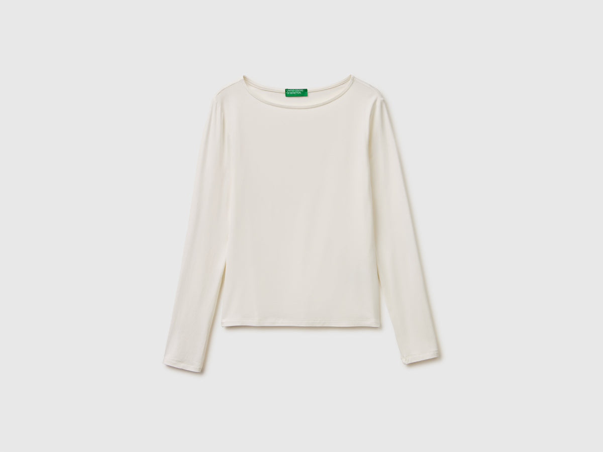 T-shirt com decote à barco - ucb_image_FS