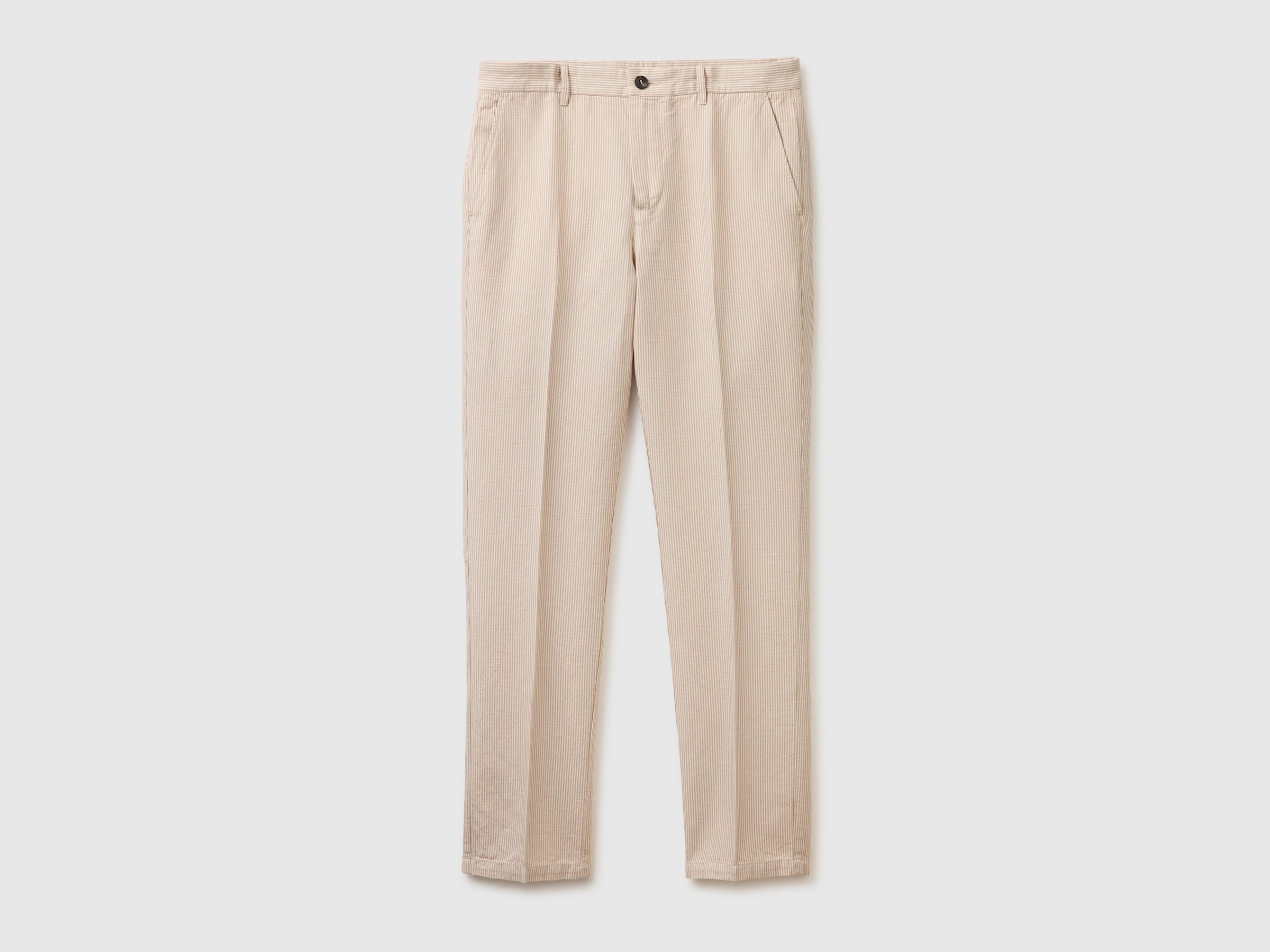 Regular fit chinos in linen blend - ucb_image_FS