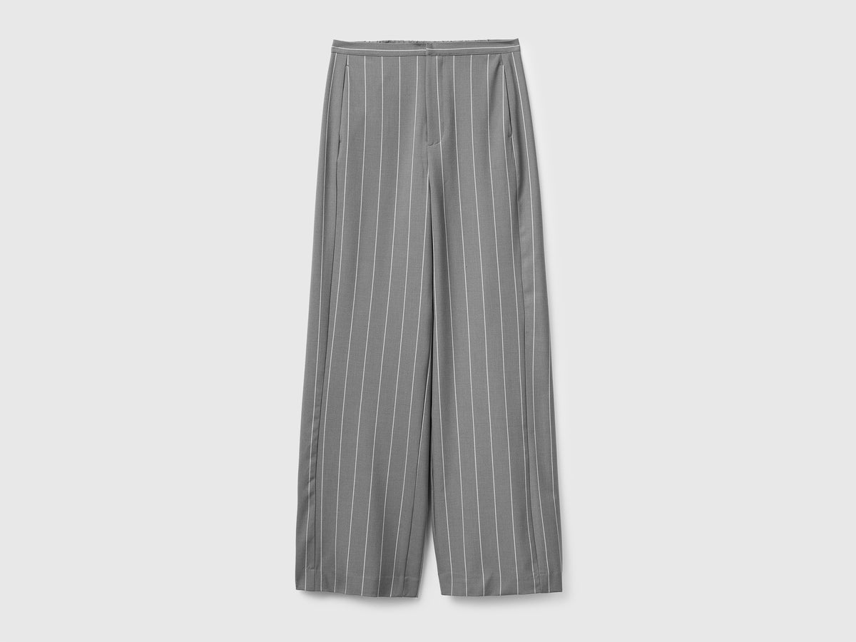 Wide-leg pinstriped trousers - ucb_image_FS