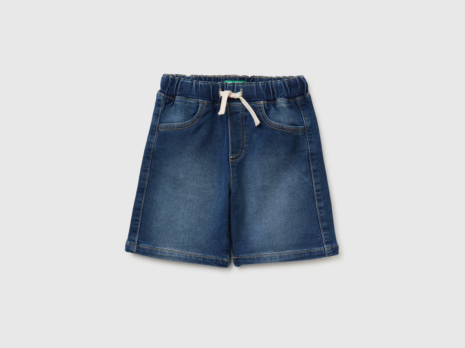 Denim-effect Bermuda shorts - ucb_image_FS