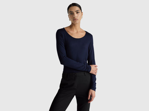T-shirt slim fit em viscose stretch - ucb_image_F