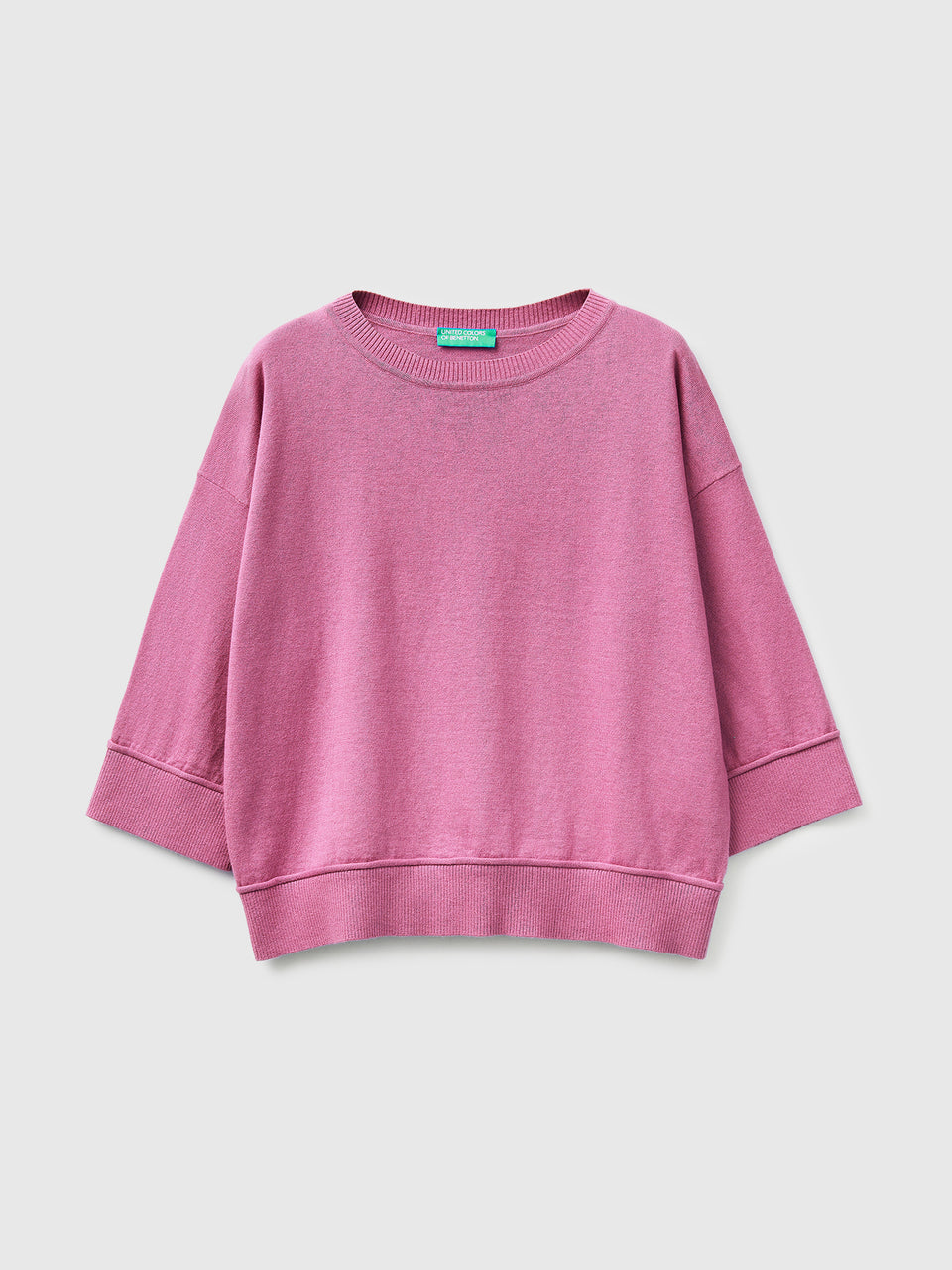 Camisola de gola redonda em algodão e lã - ucb_image_FS