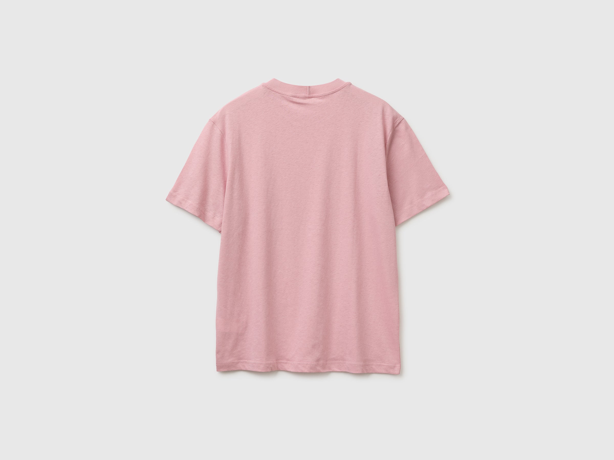 Crew neck T-shirt in linen blend - ucb_image_BS