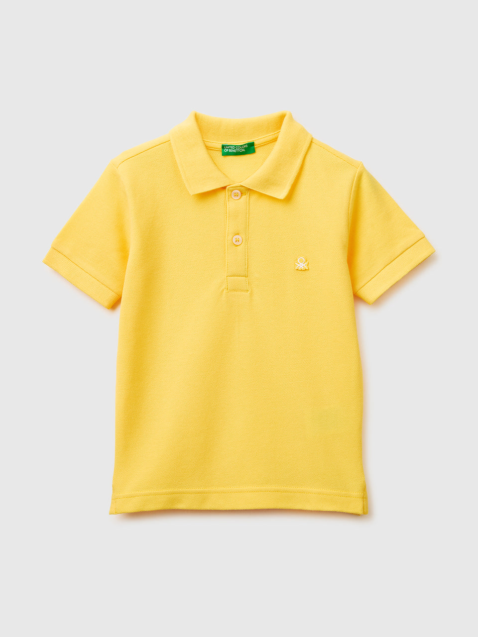 Short-sleeved polo in pure cotton - ucb_image_FS