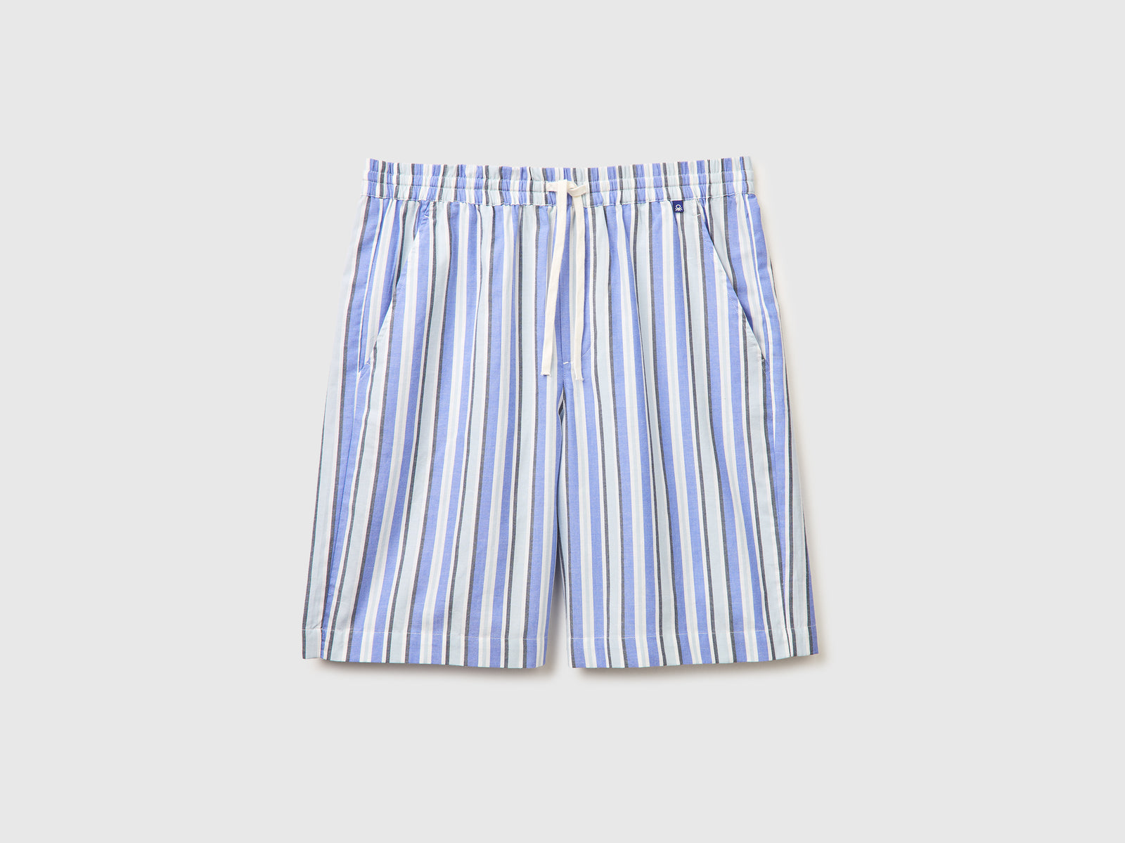 Striped Bermuda shorts with drawstring - ucb_image_FS