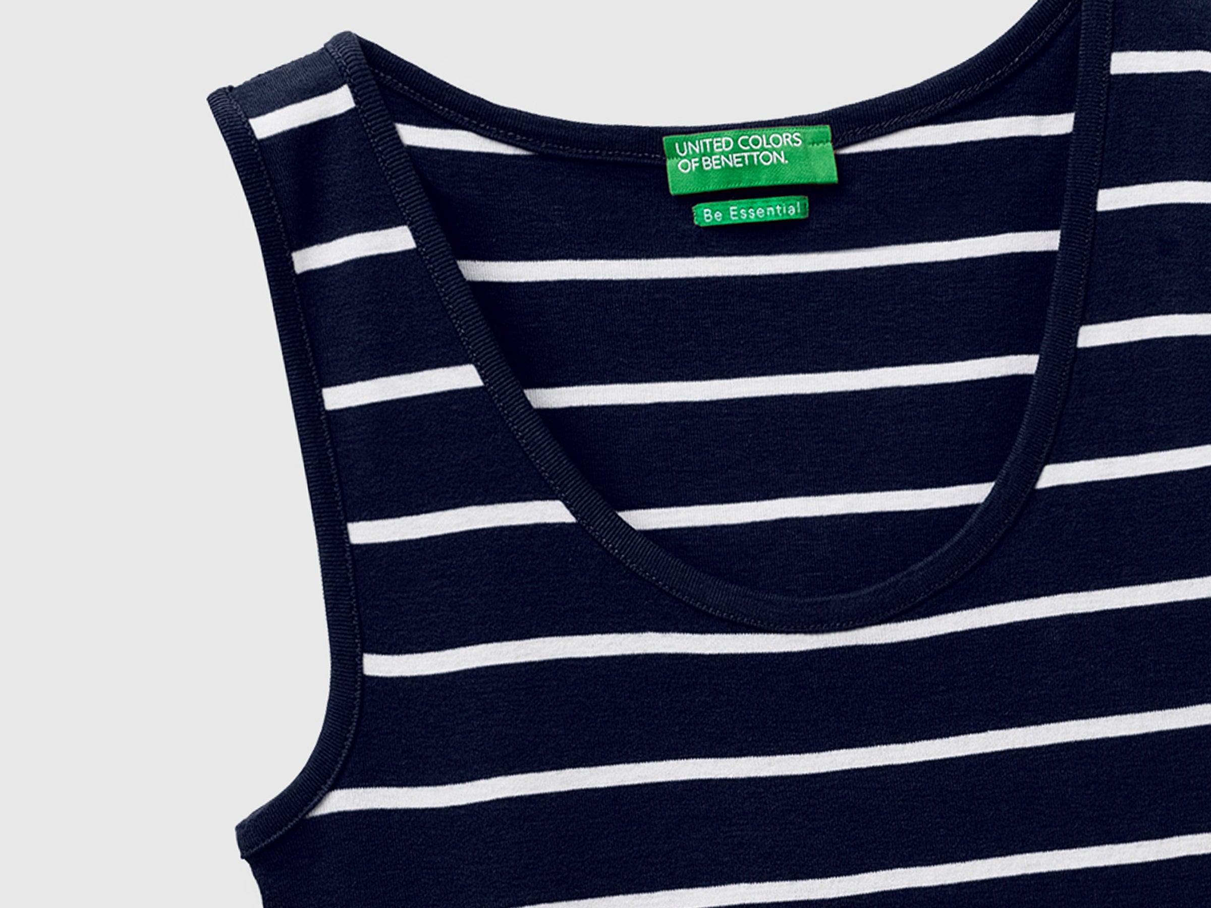 Striped tank top in pure cotton - ucb_image_DS1
