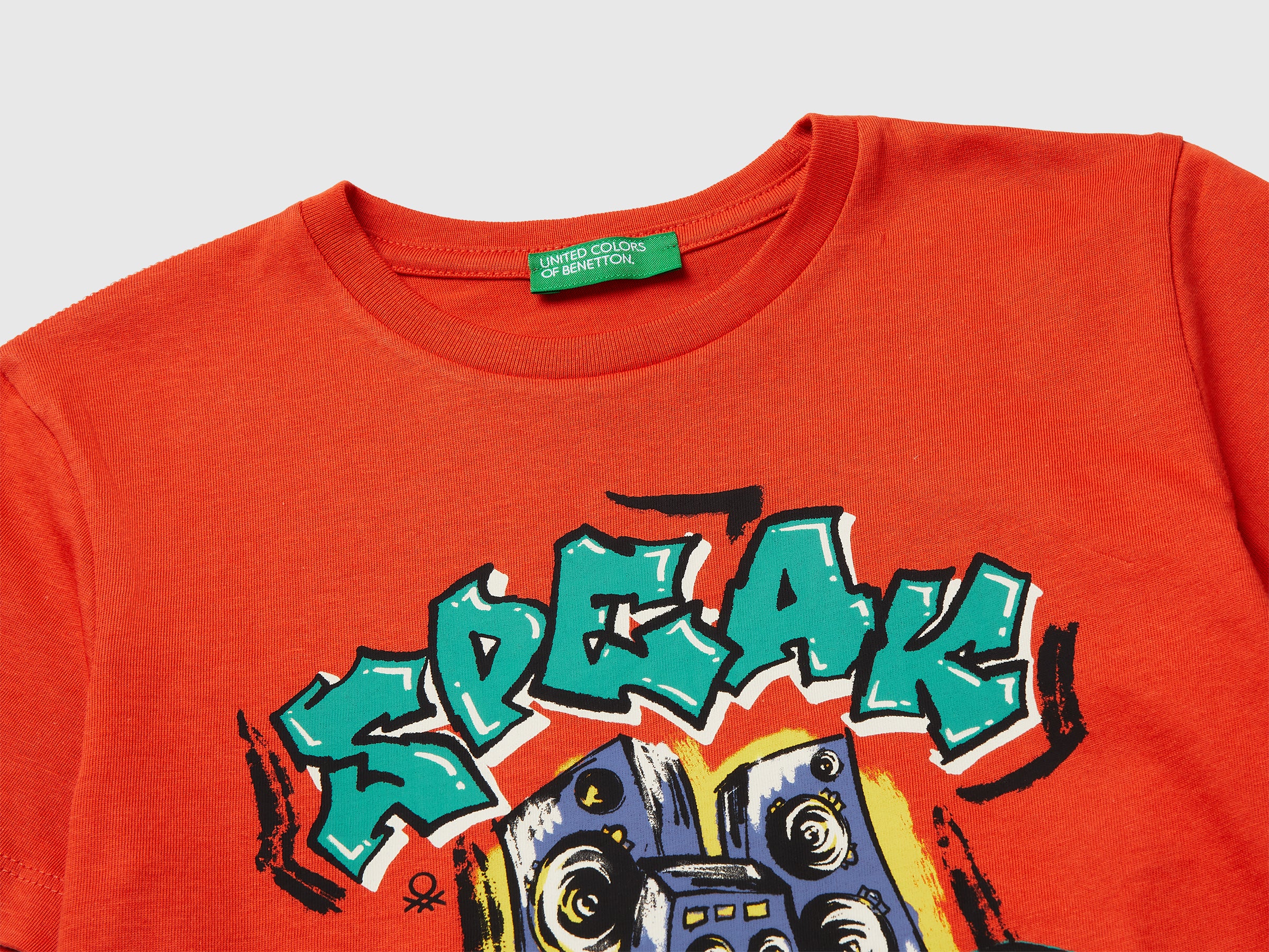 Crew neck T-shirt with print - ucb_image_DS1