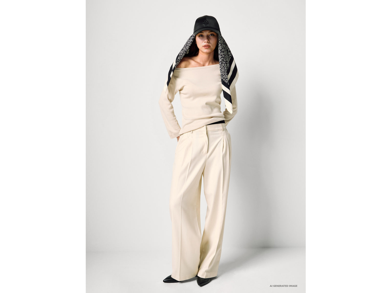Boat neck sweater